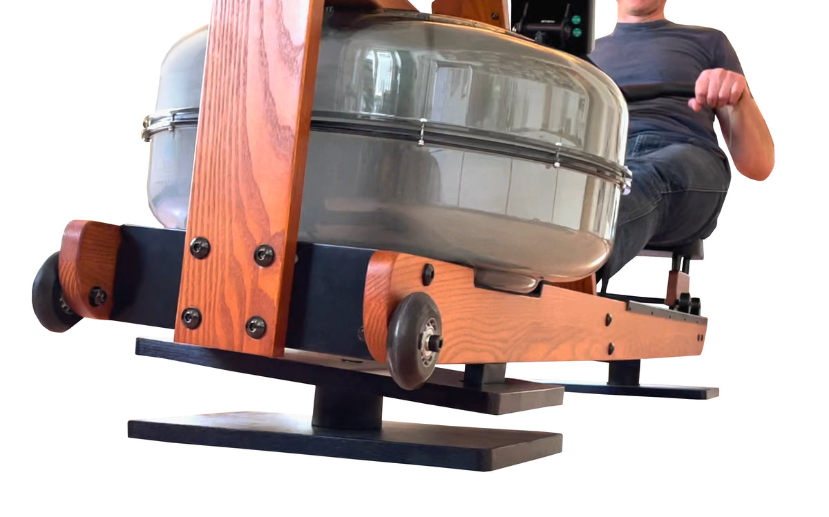 FlowRow Board für Fluid Rower – im Training auf dem Board (Rudergerät nicht im Lieferumfang)