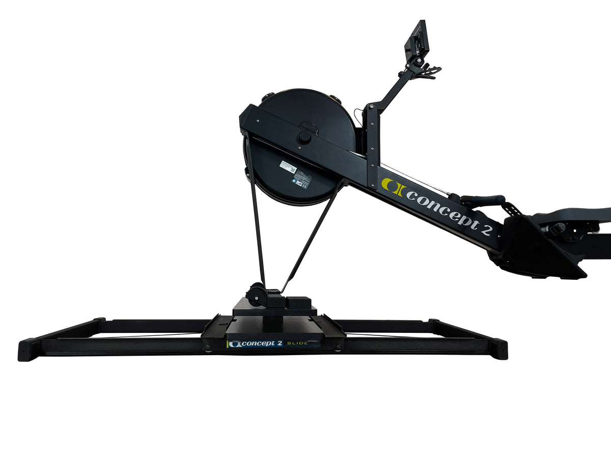 FlowRow Board für Concept2 RowErg, Ausführung für Concept2 Slides – Seitenansicht vorderes Board